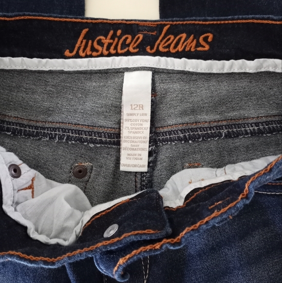 Girl's Justice Simply Low Skinny Jeans Jeggings Size 12R - Picture 9 of 10